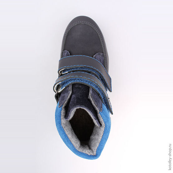 552096-31 Ботинки для мальчики светло-синий фото №4