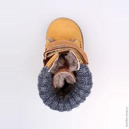 152185-51 Сапожки для мальчики желтый фото №4