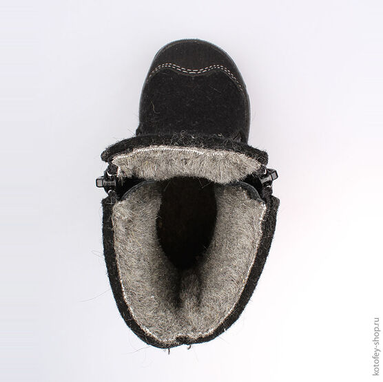 367106-43 Валенки для мальчики черный фото №4