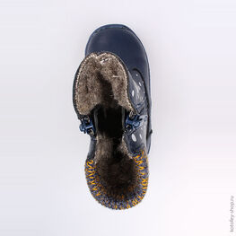 162050-42 Сапожки для мальчики светло-синий фото №4