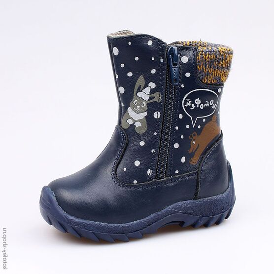 162050-42 Сапожки для мальчики светло-синий