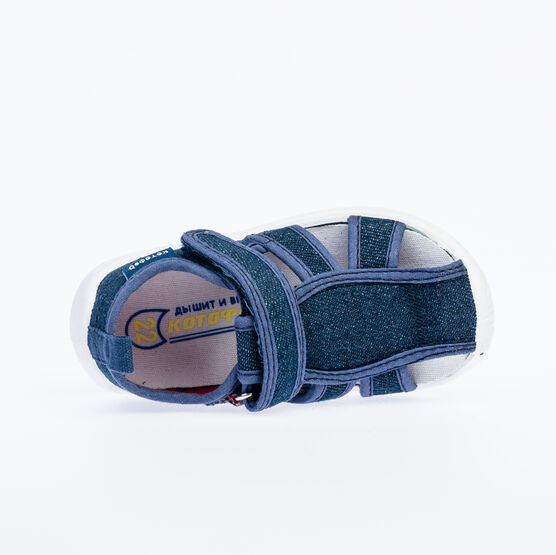 221077-11 Сандалии текстильные для мальчики светло-синий фото №5