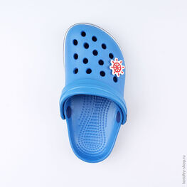 03014002-40 Украшение для обуви Штурвал красный для мальчики красный фото №2