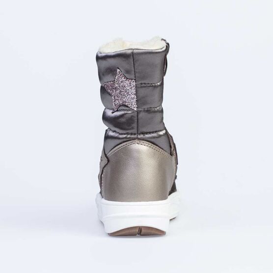 564105-42 Зимние сапожки с мехом для девочки бронзовый фото №5