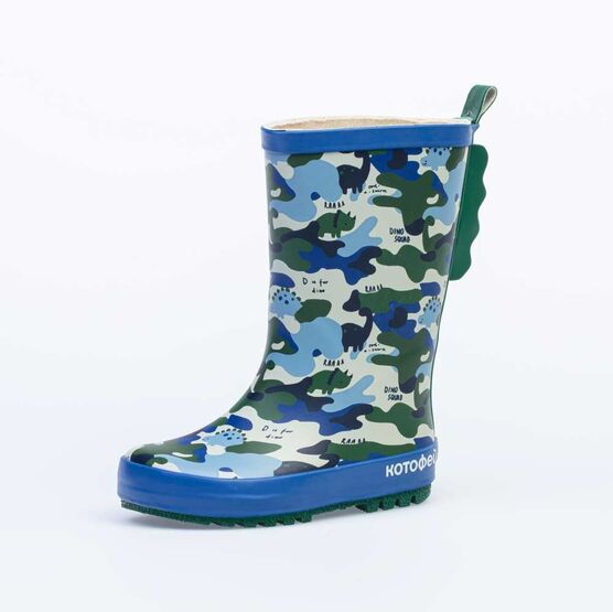 366209-11 Резиновые сапоги для мальчики син-зел