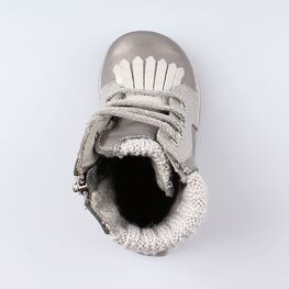 152177-37 Ботинки для девочки сер-срб фото №4