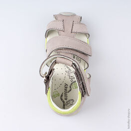 122109-23 Сандалии для мальчики сер-сал фото №4