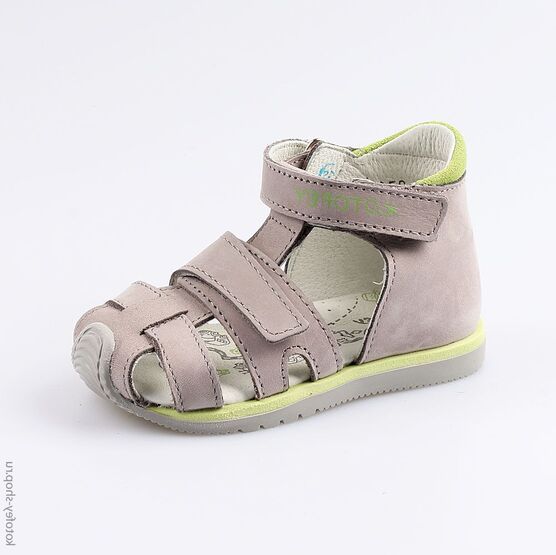 122109-23 Сандалии для мальчики сер-сал