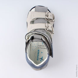 122134-22 Сандалии для мальчики серый фото №4