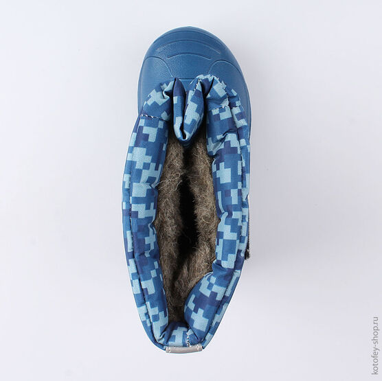 364025-47 Сноубутсы для мальчики светло-синий фото №4