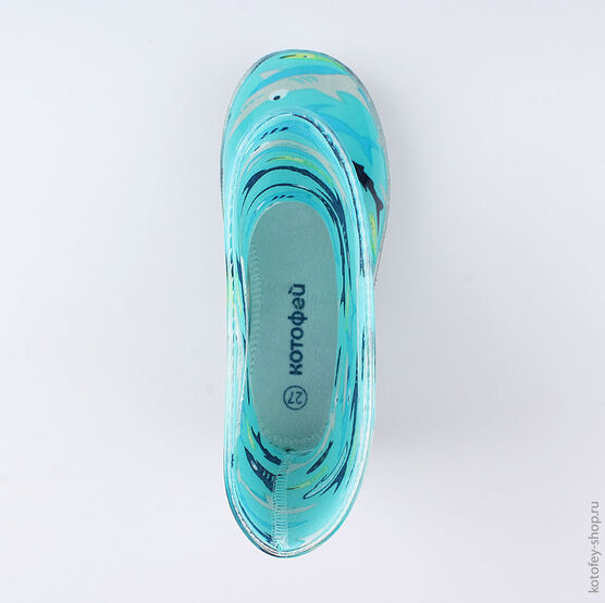 466004-11 Резиновые сапоги для мальчики голубой фото №4