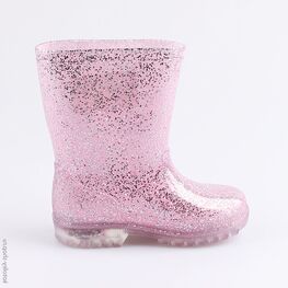 466005-11 Резиновые сапоги с LED-подсветкой для девочки розовый фото №2