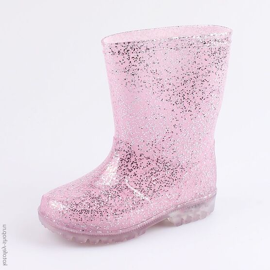 466005-11 Резиновые сапоги с LED-подсветкой для девочки розовый