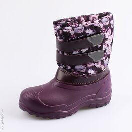 664038-48 Сноубутсы для девочки бордовый