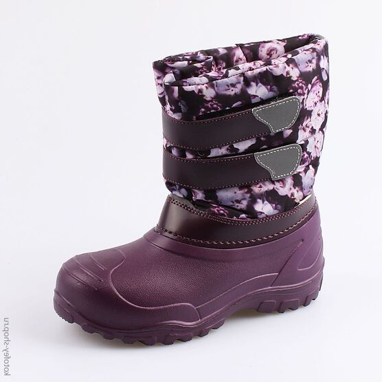 664038-48 Сноубутсы для девочки бордовый