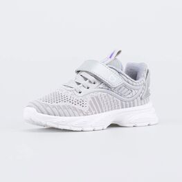 344452-12 Текстильные кроссовки серый для девочки серый