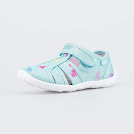 421095-11 Текстильная обувь Сердечки для девочки голубой