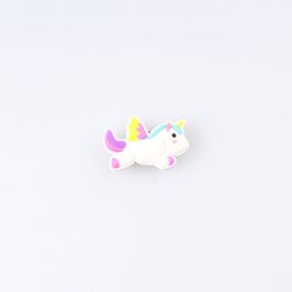 03014007-40 Украшение для обуви Единорог для девочки белый фото №3