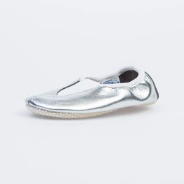 212002-05 Чешки для девочки серебристый