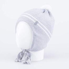 07711422-41 Шапка на завязках серый для мальчики серый