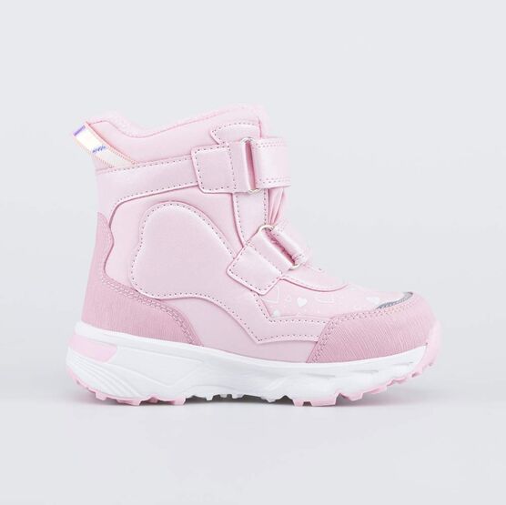 254813-41 Мембранная обувь с LED Зефирное Сердце для девочки розовый фото №2