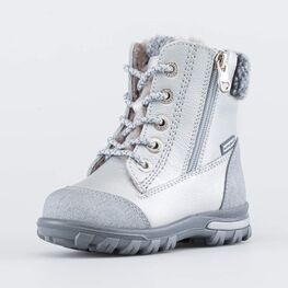152296-55 Зимние ботинки на молнии для девочки для девочки серебристый