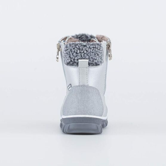 152296-55 Зимние ботинки на молнии для девочки для девочки серебристый фото №5