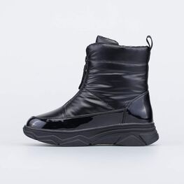 554076-43 Ботинки-дутики для девочки черный для девочки черный фото №2