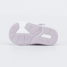 022153-23 Кожаные сандалии Первые шаги Дюймовочка для девочки белый + сиреневый фото №3