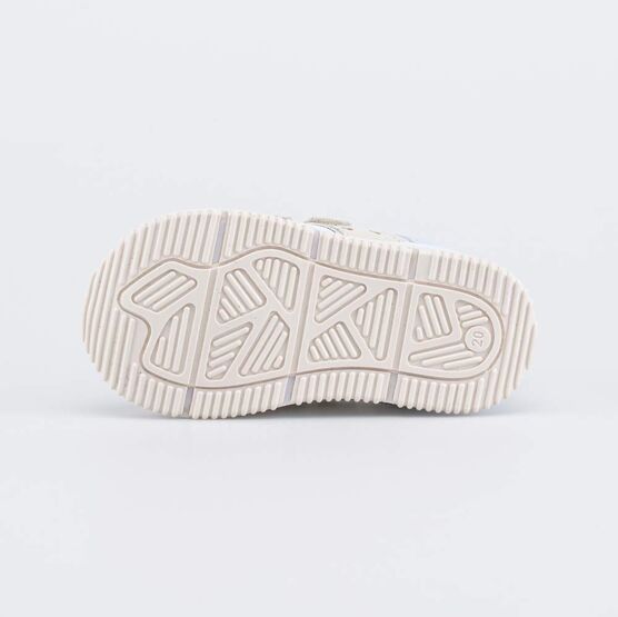 032094-24 Полуботинки для первых шагов для девочки бежевый + голубой фото №3