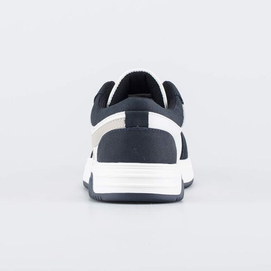 732402-11 Кожаные полуботинки-кеды для мальчика-подростка для мальчики белый + синий фото №5