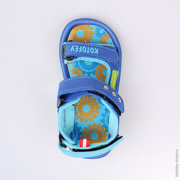 225027-11 Пляжная обувь голубая для мальчики голубой фото №4