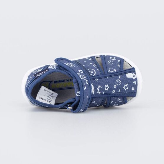 221075-14 Текстильная обувь для детей Космос для мальчики синий фото №4