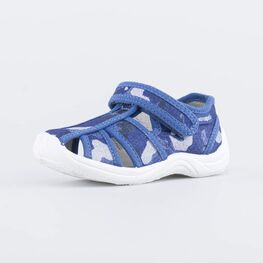 221138-12 Текстильная обувь для детей Камуфляж для мальчики синий