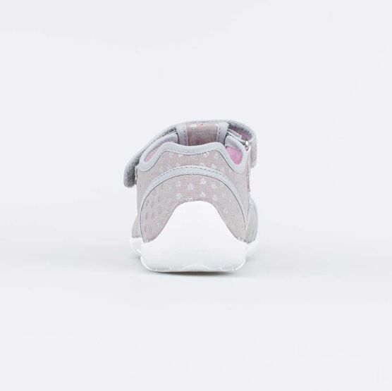 421084-12 Текстильная обувь Сердечки для девочки серый фото №5