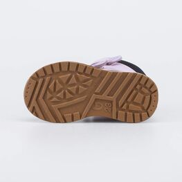 254836-45 Высокие мембранные ботинки для девочки розовый + черный фото №3