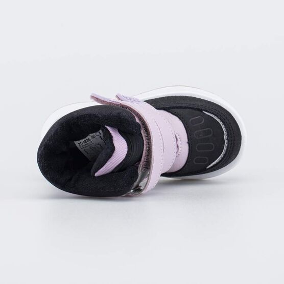 254836-45 Высокие мембранные ботинки для девочки розовый + черный фото №4