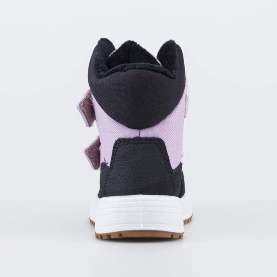 254836-45 Высокие мембранные ботинки для девочки розовый + черный фото №5