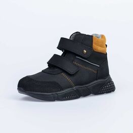 352244-33 Ботинки для мальчики чер-жел