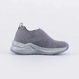 141003-12 Вязаные кроссовки из хлопка для мальчики серый фото №2