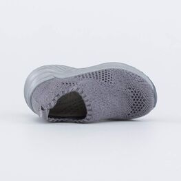 141003-12 Вязаные кроссовки из хлопка для мальчики серый фото №4