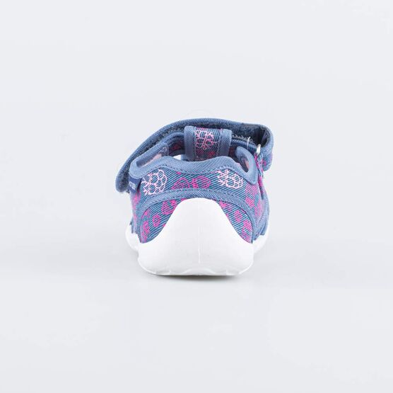 421094-11 Хлопковые сандалии Ягодки для девочки синий фото №5