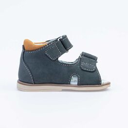 022087-23 Туфли летние для мальчики сер-жел фото №2