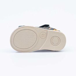 022087-23 Туфли летние для мальчики сер-жел фото №3