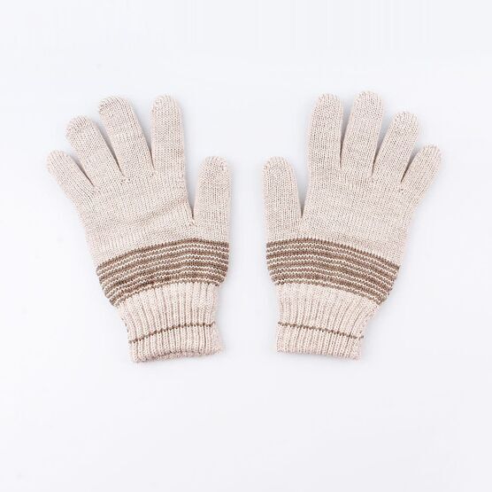 07022133-40 Перчатки детские двухслойные бежевые для универсальные бежевый