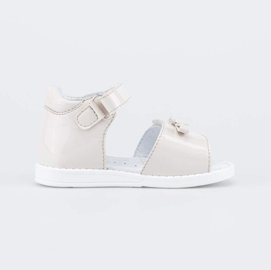 123014-21 Нарядные босоножки для девочки для девочки бежевый фото №2