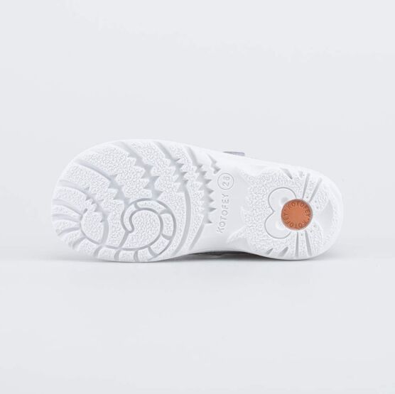 222092-21 Кожаные сандалии для мальчика для мальчики серый + синий фото №3