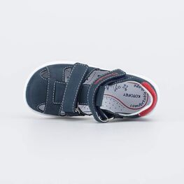 322135-25 Сандалии на липучках для мальчики синий + красный фото №4