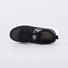 444050-12 Текстильные кроссовки с системой быстрой шнуровки для мальчики черный фото №4