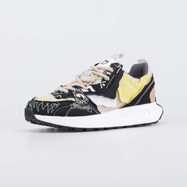 944006-11 Кроссовки мужские Экомир для мальчики черный + бежевый